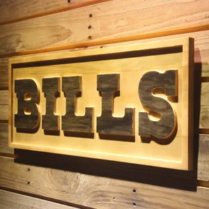 Buffalo Bills 1974-2010 Logo Wood Sign - Legacy Edition