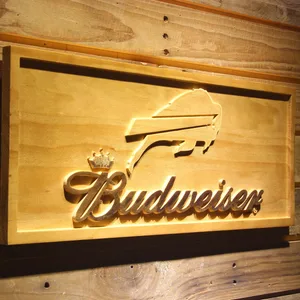 Buffalo Bills Budweiser Wood Sign