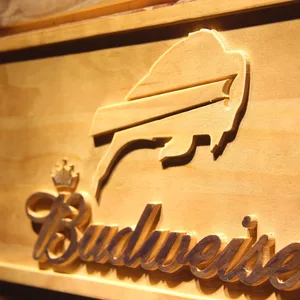 Buffalo Bills Budweiser Wood Sign