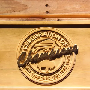 Buffalo Bills Celebration of Champions Wood Sign - Legacy Edition