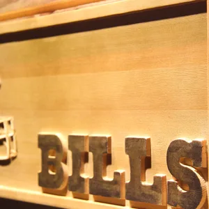 Buffalo Bills Helmet Wood Sign