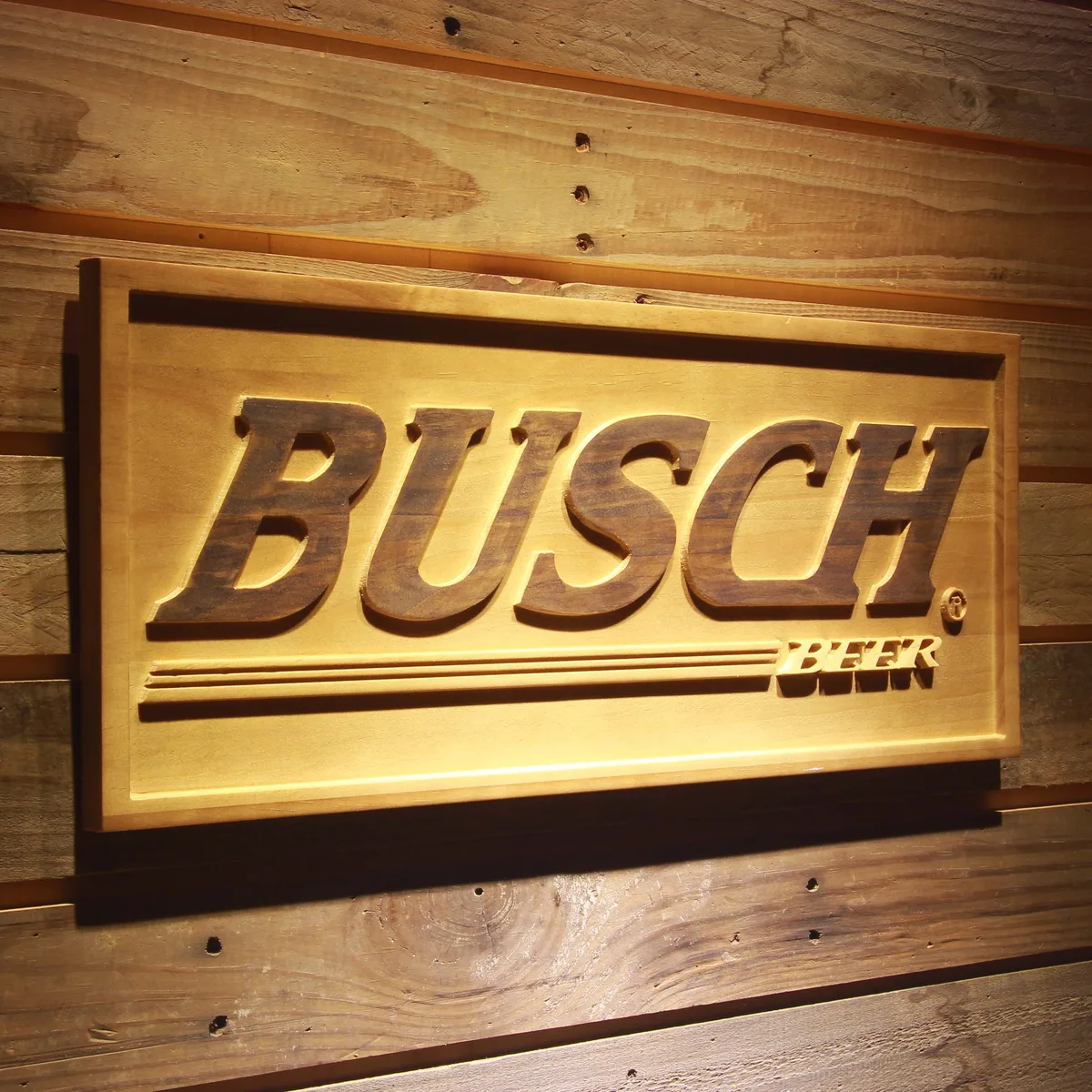 Busch Wood Sign