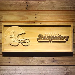 Calgary Stampeders Helmet Wood Sign