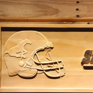 Calgary Stampeders Helmet Wood Sign