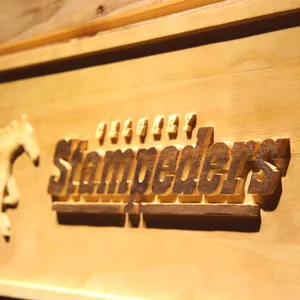 Calgary Stampeders Horse Outline Wood Sign