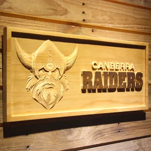 Canbera Raiders Wood Sign