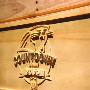 Carolina Panthers Countdown to Kickoff Wood Sign - Legacy Edition