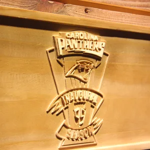 Carolina Panthers Inaugural Season Wood Sign - Legacy Edition