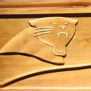 Carolina Panthers Split Wood Sign