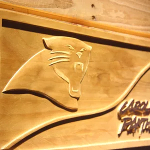 Carolina Panthers Split Wood Sign