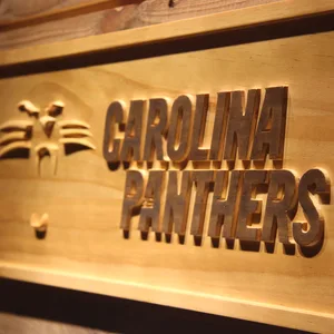Carolina Panthers Wood Sign