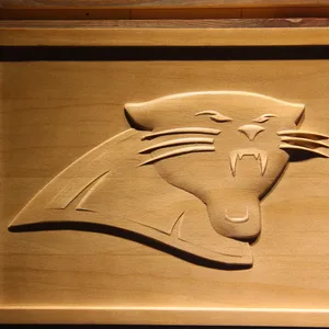 Carolina Panthers Wood Sign