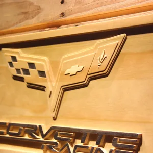 Chevrolet Corvette Racing Wood Sign