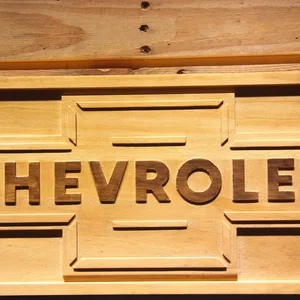 Chevrolet Old Logo Wood Sign