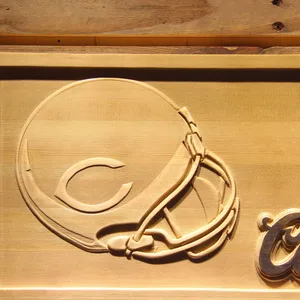 Chicago Bears Coors Light Helmet Wood Sign