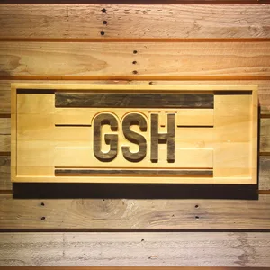 Chicago Bears George S. Halas Memorial Wood Sign