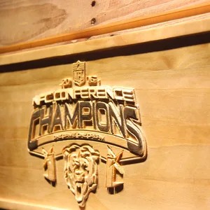 Chicago Bears NFC Conference Champions Wood Sign - Legacy Edition