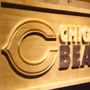 Chicago Bears Wood Sign