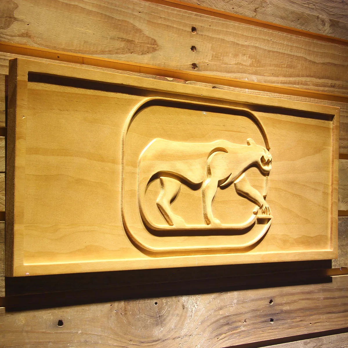 Chicago Cougars Wood Sign - Legacy Edition