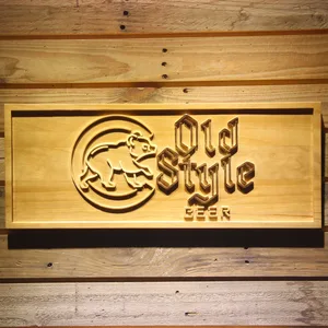 Chicago Cubs Old Style Beer Wood Sign