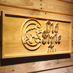 Chicago Cubs Old Style Beer Wood Sign