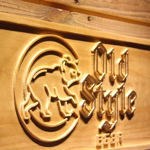 Chicago Cubs Old Style Beer Wood Sign