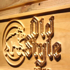 Chicago Cubs Old Style Beer Wood Sign