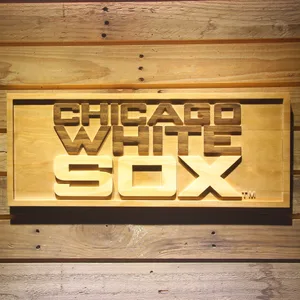 Chicago White Sox 2 Wood Sign