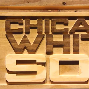 Chicago White Sox 2 Wood Sign