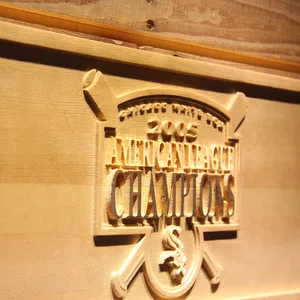 Chicago White Sox 2005 Champion Logo A Wood Sign - Legacy Edition