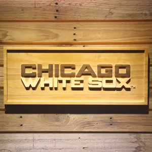 Chicago White Sox 3 Wood Sign