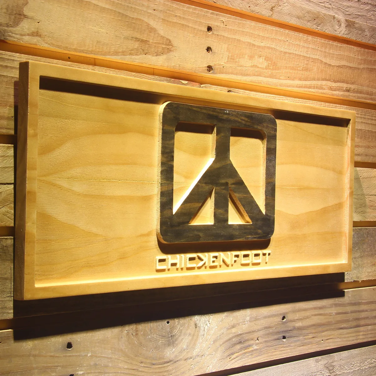 Chickenfoot Wood Sign