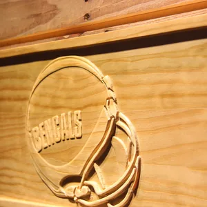 Cincinnati Bengals 1980 Helmet Wood Sign - Legacy Edition