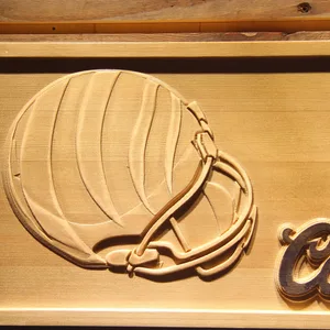 Cincinnati Bengals Coors Light Helmet Wood Sign