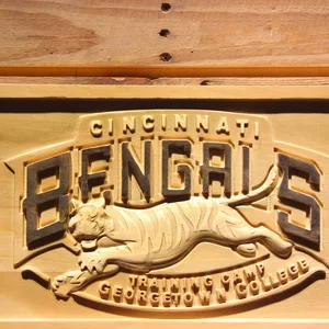 Cincinnati Bengals Georgetown College Training Camp Wood Sign