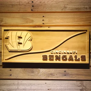 Cincinnati Bengals Split Wood Sign