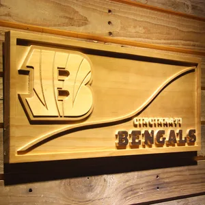 Cincinnati Bengals Split Wood Sign