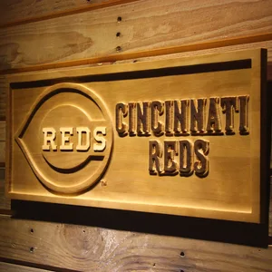Cincinnati Reds Wood Sign
