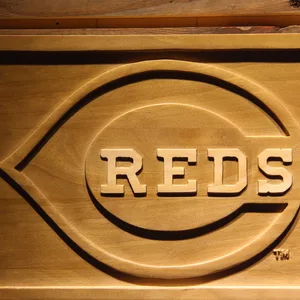 Cincinnati Reds Wood Sign