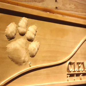 Clemson Tigers Split Wood Sign