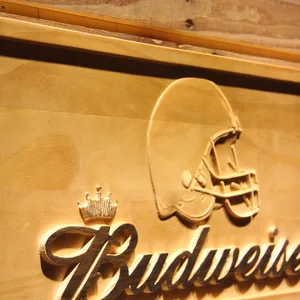 Cleveland Browns Budweiser Wood Sign