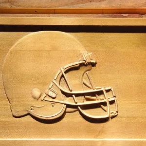 Cleveland Browns Helmet Wood Sign