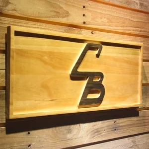 Cleveland Browns Unused CB Logo Wood Sign - Legacy Edition