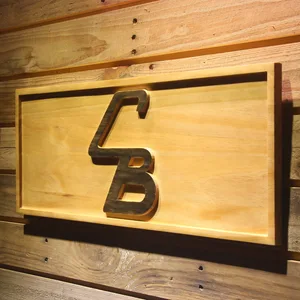 Cleveland Browns Unused CB Logo Wood Sign - Legacy Edition