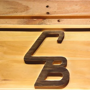 Cleveland Browns Unused CB Logo Wood Sign - Legacy Edition