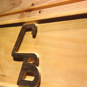 Cleveland Browns Unused CB Logo Wood Sign - Legacy Edition