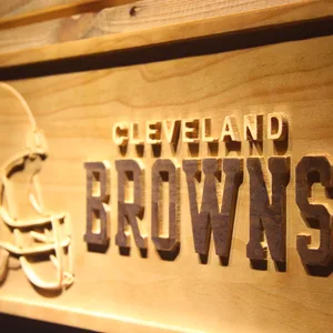 Cleveland Browns Wood Sign