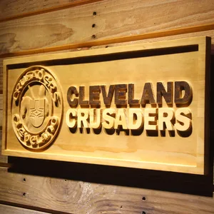 Cleveland Crusaders Wood Sign - Legacy Edition