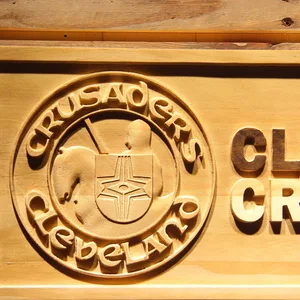 Cleveland Crusaders Wood Sign - Legacy Edition