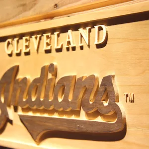 Cleveland Indians 1994-2011 Wood Sign - Legacy Edition